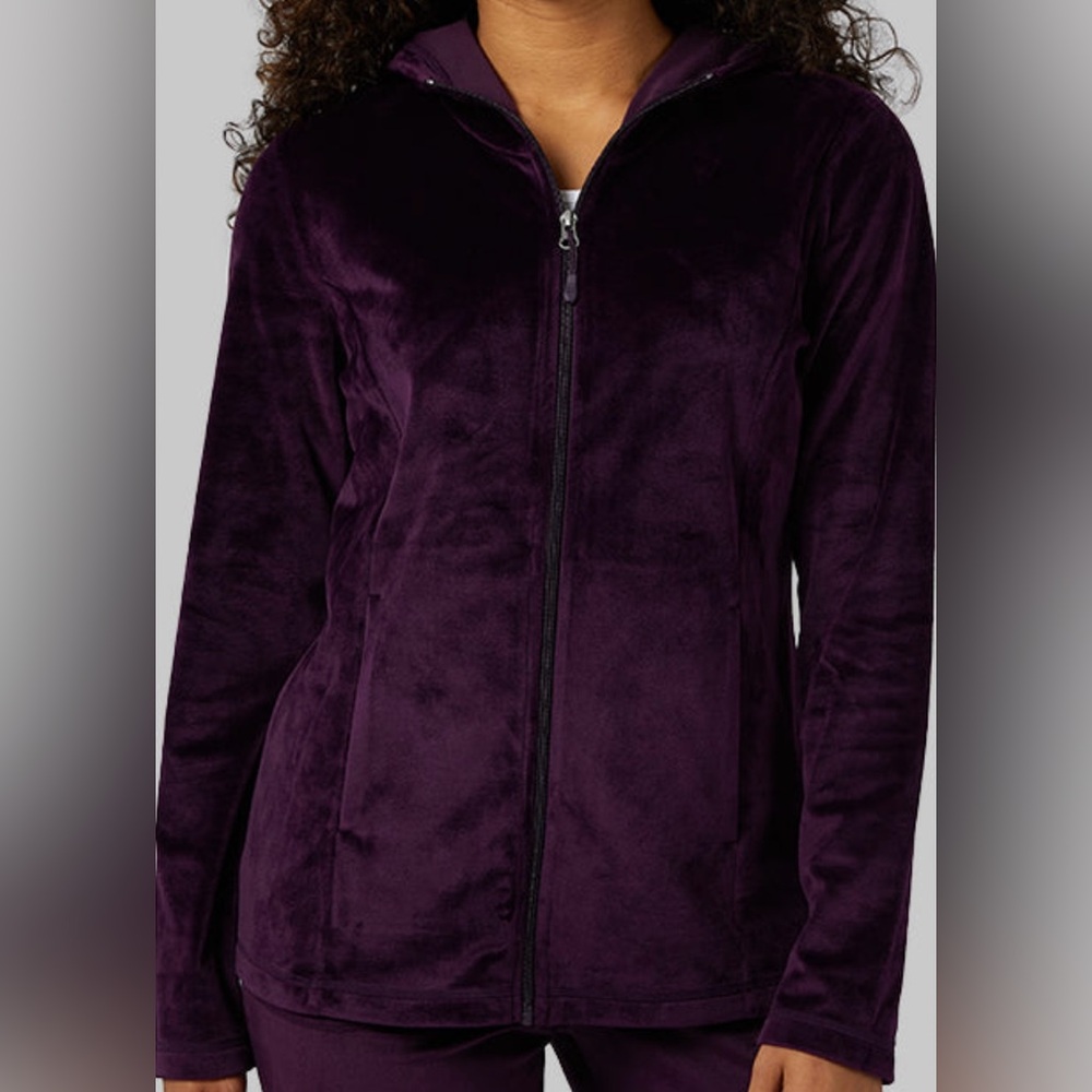32 Degrees Purple Small Fleece Lux Jacket Hoodie